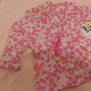 Flower button up